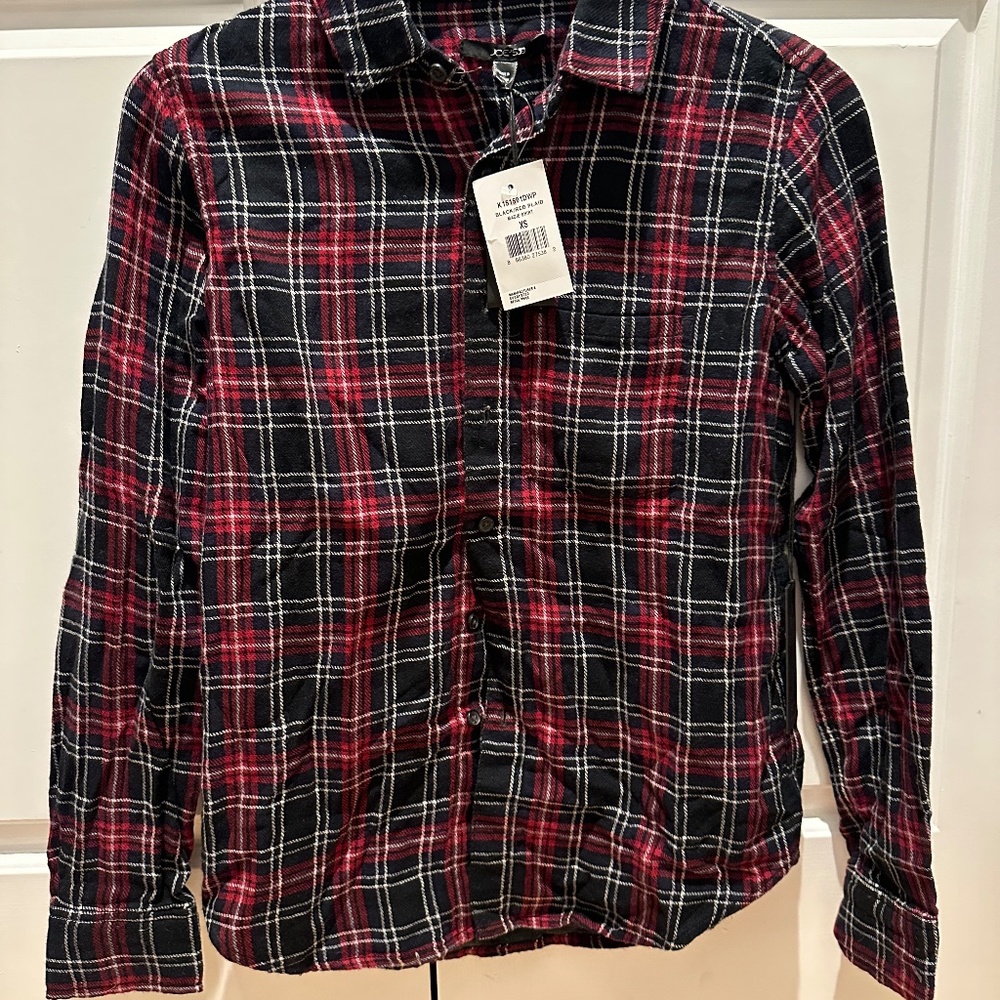 Joe's Plaid MADIE Woven Button Down Shirt - Brand new with tags